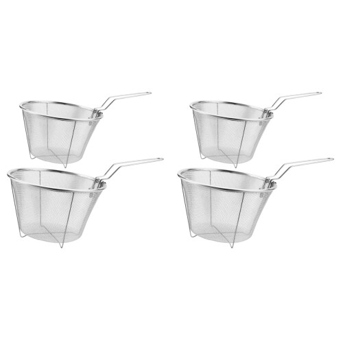 4 Pcs Stainless Steel Folding Frying Baskets For Kitchen Use 1