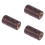 3Pcs 150D 0.8Mm Sewing Wax Thread 260M Light Coffee 6