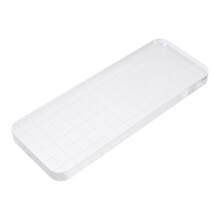 2Pcs Acrylic Stamping Block And Transparent Stamp Plate For Diary Diy