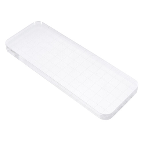 2Pcs Acrylic Stamping Block And Transparent Stamp Plate For Diary Diy 2