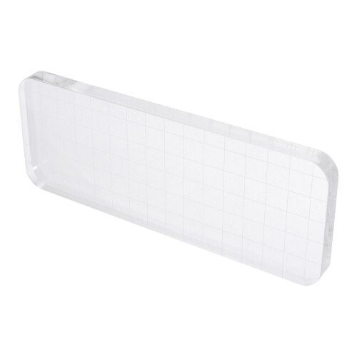 2Pcs Acrylic Stamping Block And Transparent Stamp Plate For Diary Diy 1