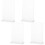 16 Pcs Acrylic Clear Display Stand For Tabletop Posters Menus Tags 1
