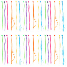 180 Pcs Clip In Hair Extensions For Kids - Colorful Braiding Pieces