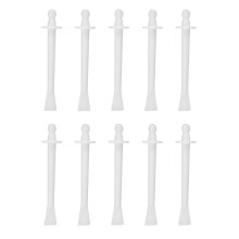 12Pcs Disposable Nose Hair Wax Sticks Plastic Eyebrow Wax Rods For Women