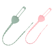 4 Pcs Silicone Pacifier Safety Straps Stretchable Teether Clips