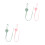 4 Pcs Silicone Pacifier Safety Straps Stretchable Teether Clips 4