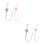 4 Pcs Silicone Pacifier Safety Straps Stretchable Teether Clips 3