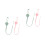 4 Pcs Silicone Pacifier Safety Straps Stretchable Teether Clips 5