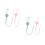 4 Pcs Silicone Pacifier Safety Straps Stretchable Teether Clips 9