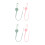 4 Pcs Silicone Pacifier Safety Straps Stretchable Teether Clips 8