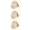 3Pcs Wax Sealing Stamp Head Brass Replacement 11