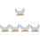 5Pcs Wooden Tabletop Makeup Mirror Moon Style Desktop Irregular 7