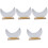 5Pcs Wooden Tabletop Makeup Mirror Moon Style Desktop Irregular 5