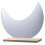 5Pcs Wooden Tabletop Makeup Mirror Moon Style Desktop Irregular 3