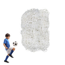 Portable Soccer Replacement Net Heavy Duty White Polyethylene Football Goal Net 18 X 7 Ft For Sports Match Training