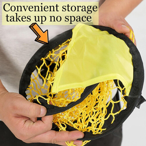 Football Net 2-Piece Target Net For Goal Portable Foldable Soccer Training Net With Adjustable Straps 2