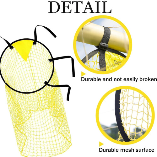 Football Net 2-Piece Target Net For Goal Portable Foldable Soccer Training Net With Adjustable Straps 1