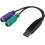 USB to PS/2 Adapter For Keyboard And Mouse, Chip Switch, KVM Scanning Devices Compatible, USB Bus-Powered 5