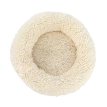 Weiches Beige Hamster-Schlafkissen, Waschbar, Rundes Bett, Kleintier, Herbst, Winter
