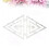 2Pcs Patchwork Ruler Template Double Triangle Acrylic Sewing Tool 10