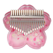 Acrylic Kalimba 17-Key Transparent Thumb Piano Beginner To Professional Easy To Use No Petals