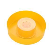 Bee Feeding Bowls Plastic Round Feeder Bowls For Outdoor Beekeeping 2-Pack Easy To Clean Water And Food Dispenser