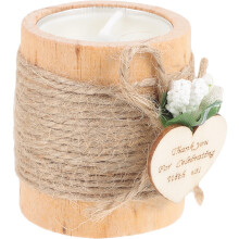 3Pcs Wooden Candle Holder Small Tea Light Stand For Wedding Table