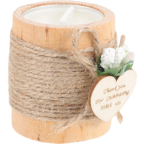 3Pcs Wooden Candle Holder Small Tea Light Stand For Wedding Table