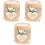 3Pcs Wooden Candle Holder Small Tea Light Stand For Wedding Table 5