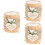 3Pcs Wooden Candle Holder Small Tea Light Stand For Wedding Table 8