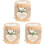3Pcs Wooden Candle Holder Small Tea Light Stand For Wedding Table 4