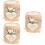 3Pcs Wooden Candle Holder Small Tea Light Stand For Wedding Table 9