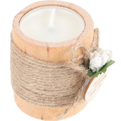 3Pcs Wooden Candle Holder Small Tea Light Stand For Wedding Table 2
