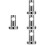 4Pcs Shower Head Holder Wall Mount For Bathroom Spray 8