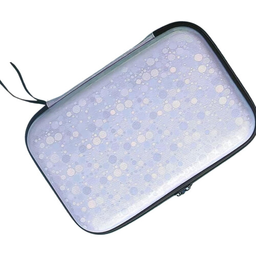 Hard Shell Table Tennis Paddle Bag - Grey Protective Carrying Case, Ping Pong Paddles Storage, Training Racket Case 2