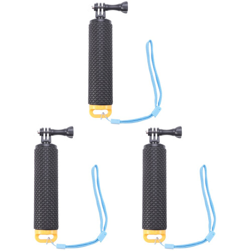 3Pcs Dive Buoy Pole Floating Handheld Handle For 4 Yellow 1