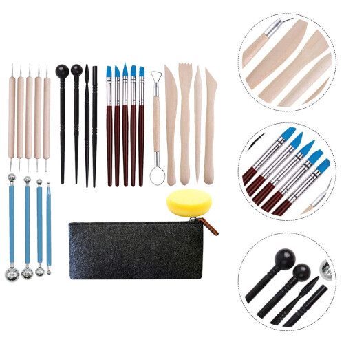 One Set Pottery Clay And Modeling Tools For Polymer Clay 2