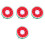 4Pcs Polyester Cat Recovery Collar With Watermelon Design 3