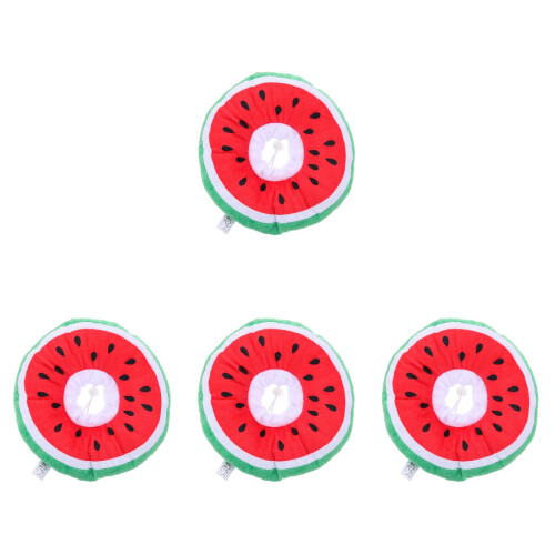4Pcs Polyester Cat Recovery Collar With Watermelon Design 1