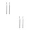 4 Pcs Adjustable Stainless Steel Telescoping Clip Holder 4