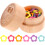 One Set Flower Shaped Knitting Markers For Diy Handcrafts 5