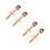4 Pcs Christmas Silicone Spatula With Wooden Handle For Baking 8