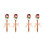 4 Pcs Christmas Silicone Spatula With Wooden Handle For Baking 9