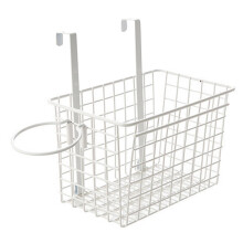 3Pcs White Cupboard Door Hanging Storage Rack For Kitchen Bathroom