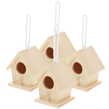 6Pcs Bird Nest Model House Decorative Props For Home Gardening