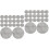 40 Pcs Round Flower Pot Hole Mesh Mat Breathable Net Bottom Grid 6