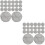 40 Pcs Round Flower Pot Hole Mesh Mat Breathable Net Bottom Grid 8