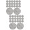 40 Pcs Round Flower Pot Hole Mesh Mat Breathable Net Bottom Grid 9