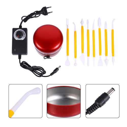Mini Electric Pottery Wheel Set With Sculpting Tool 2