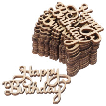 30 Pcs Happy Birthday Wooden Decor Pieces For Party Home Gathering